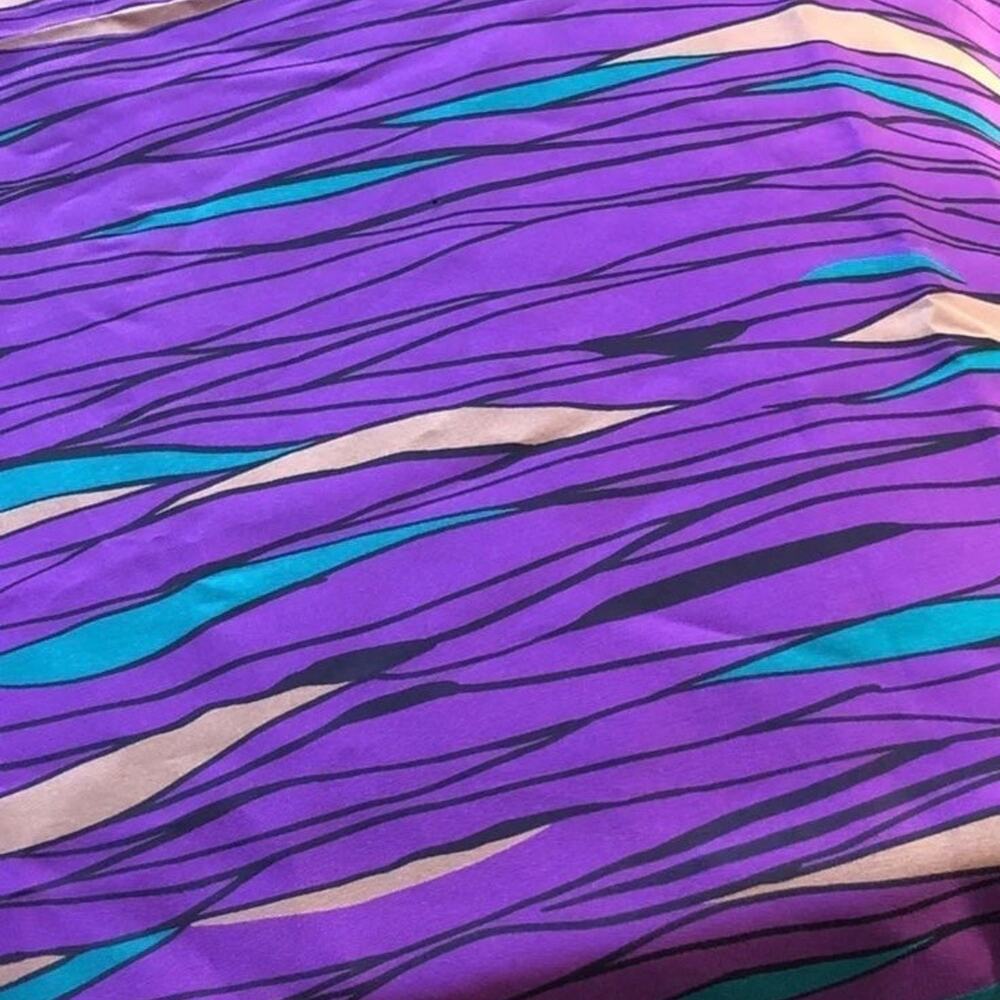 vintage Trendset Bright lilac scarve vintage- large - Picture 6 of 8